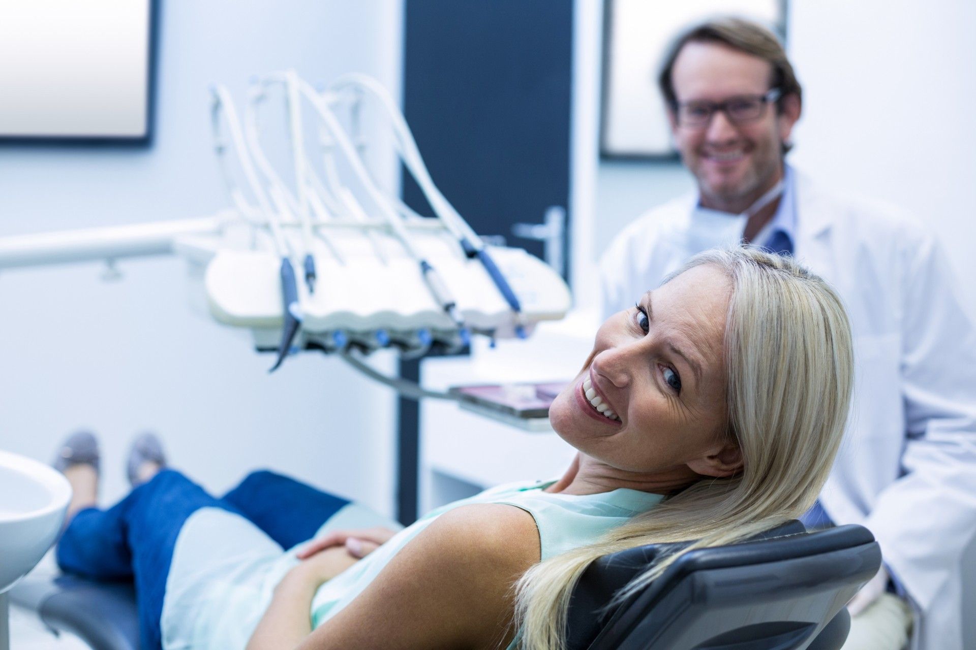 Happy patient smiling after dental treatment at Ballincollig Dental, Cork